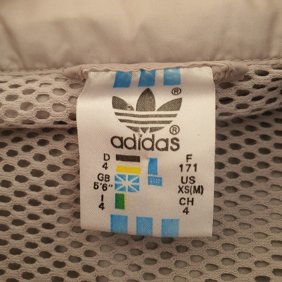 Adidas Micropacer Jacket Windbreaker Original 80s Vintage Half Zip Taupe Grey - Picture 7 of 8